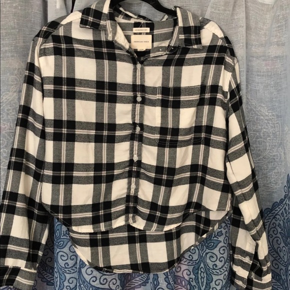American Eagle Cropped Flannel | Poshmark